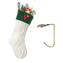 VRFASHION Christmas Stockings with Initials, Letter
