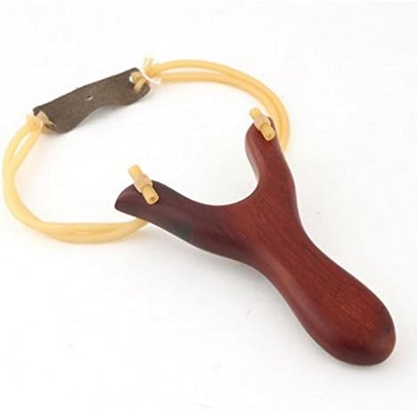 YARUIE Red Wooden Handle Slingshot Catapult For Adult Outdoor Sports Hunting Camping
