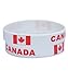 VEWCK Flag Silicone Bracelet Classic Bangle Letter pattern 40 countries 2-Pack (Canada-Red)