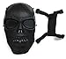 CS Protective Mask Halloween Airsoft Paintball Full Face Skull Skeleton Mask (Black)