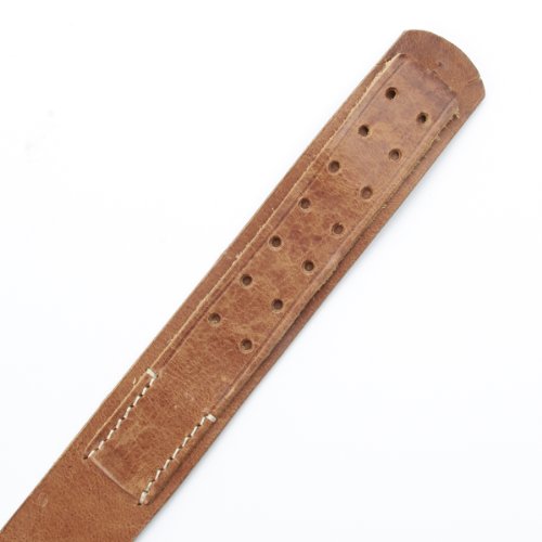 German WWII Wehrmacht Black Leather Equipment Belt- Size 44-48 (112-122cm)