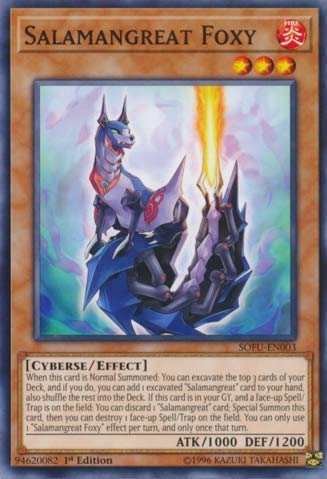 Yu-Gi-Oh! - Salamangreat Foxy - SOFU-EN003 - Soul Fusion - 1st Edition - Common