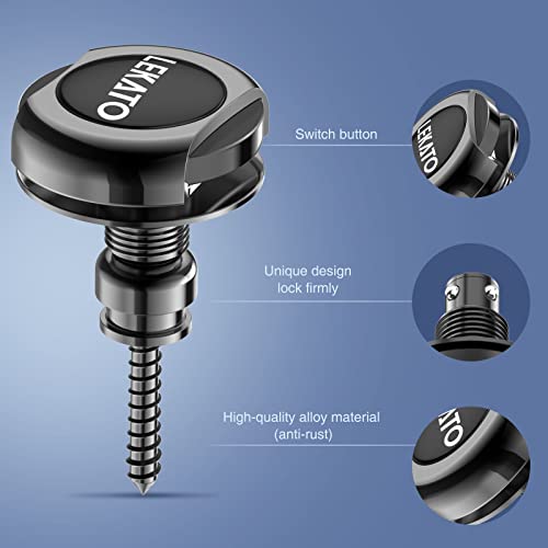 LEKATO Guitar Strap Lock for Bass Guitar Strap and Buttons Security