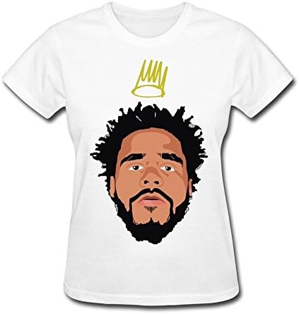 LOHUIOI Women's The Digital Music J. Cole T-shirt Size XS White