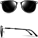 ATTCL Unisex Retro Metal Frame Driving Polarized Aviator Sunglasses For Men Women 18020blackgray