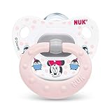 NUK Orthodontic Pacifier, 6-18 Months, Minnie Mouse/Girl, 1 pk