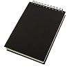 Schetsboek deco zwart 140g/m², DIN A5 hoog, 62 vellen
