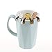 Haishell 3 Pcs Coffee Spoon Stainless Steel Dog Dessert Spoon Drink Spoons Mixing Spoon Milkshake Spoon Tableware Kitchen Supplies (Silver,Gold,Rose Gold)