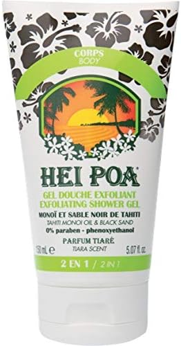Hei PoaBody Scrub Gel with Tahitian Black Sand - 150 ml