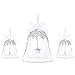 Swarovski Annual Edition 2016 Christmas Bell Ornament, 3-Piece Set