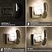 Sensky Motion Sensor Night Light Eye Friendly Front Low Light and Bright Back Light Design Night Lights for Bathroom Hallway (Warm White)