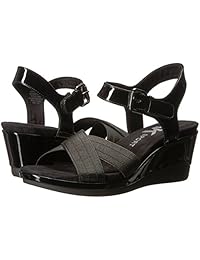 anne klein Women 's Bomba de pimentón sintética, color negro