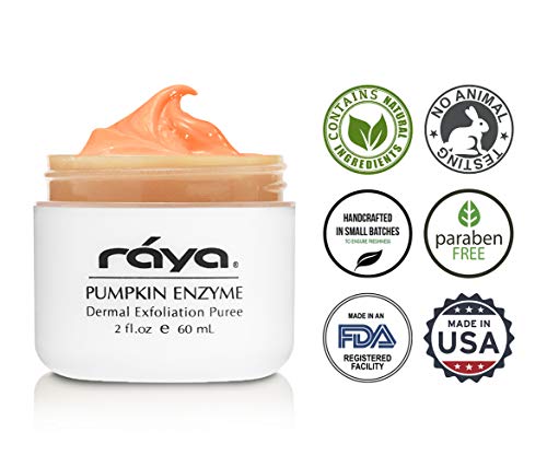 RAYA Pumpkin Enzyme Facial Puree (127) | Gentle and Exfoliating Treatment for All Skin | Reduces Fine Lines and Minimizes Pore Size