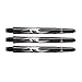 Pegasus Tungsten Steel Darts Set - 28 Gram - Black Red Dragon Shafts, Black Extra Thick Flights, Case & Red Dragon Checkout Card