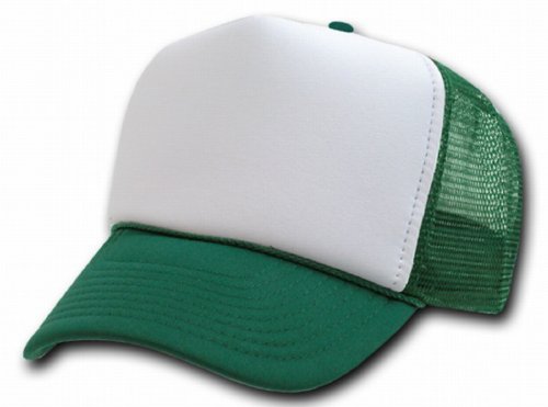 plain green trucker hat