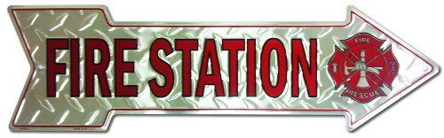 Fire Station Arrow Sign