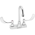 Speakman Commander Centerset Wasserhahn – Poliertes Chrom, 0,5 GPM, Mit Hebelgriffen Fürs Badezimmer