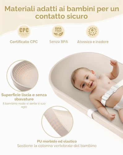 COMOMY Baby Changing Mat for Dresser - Erasable Changing Mat with Safety Belt, Waterproof, Soft, Lightweight and Portable, Easy to Clean for Travel Diaper Changing