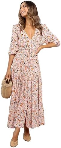 clo puff sleeve midi dress Petal and Pup Women's Clo Puff Sleeve Midi Dress