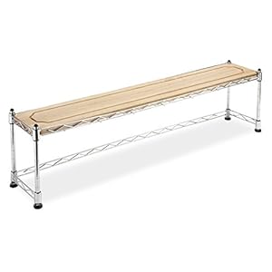 Whitmor Supreme Wood & Chrome Sink Shelf