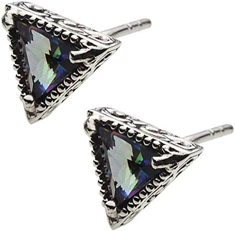 Cenote デルタ 優先配送 ストーン ピアス シルバーアクセサリー ペア ミスティッククォーツ E0501