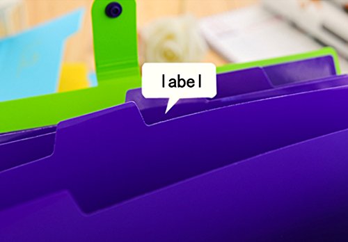 Kobest  5  Pockets Expanding file folder  Accordion document Organizer,A4 Size and letter  with Bouton  closure  For School and Office uses(Green) - Thumbnail 2