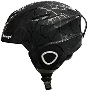 DREAM NEW YORK Ski Helmet ABS + EPS Multifunctional Sport Helmet with 10 Vents, Double Breathable Removable Lining, Ski Goggles Compatible (Color : Multi-colored, Size : M)