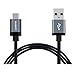 Suaoki 6.6ft Micro USB Type C Nylon Braided Phone Charging Cable with Aluminum Connector 2.4A Max Current USB 3.1 Type C to USB Type A