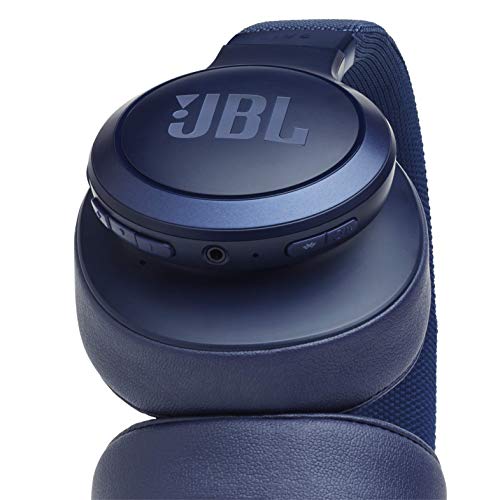 JBL Live 500BT Wireless Over-Ear Voice Enabled Headphones with Alexa (Blue)