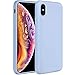 Miracase Liquid Silicone Case Compatible with iPhone Xs (2018)/ iPhone X(2017) 5.8 inch, Gel Rubber Full Body Protection Shockproof Cover Case Drop Protection Case Purple