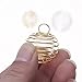 FANKUTOYS 40 Pcs Silver Plated Spiral Bead Cages Pendants for Jewelry Making,Size 25mm,30mm Color Silver,Gold