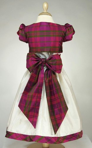 tartan flower girl dress