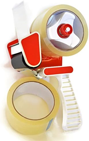 Industrial Tape Gun With Two 50 Yard Rolls of Heavy Duty Packing Tape Included