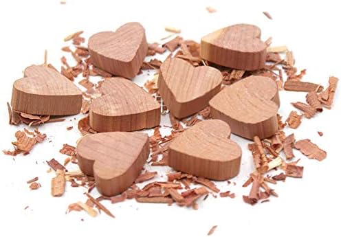 100個セット 天然杉材 防虫材杉材 ハート型ブロック天然芳香剤