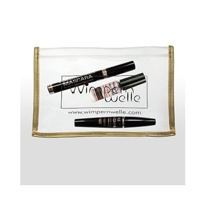 Wimpernwelle Wimpern in der Flasche Kit Deluxe. Traumhafte künstliche Wimpern mit Wimpernverlängerung, Mascara Set