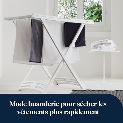 De’Longhi Tasciugo AriaDry Light - Déshumidificateur Portable pour la Maison, Zéolite et Ioniseur, Élimination Humidité 6L/24h, Séchage, Anti-Moisissure, Silencieux, Mode Swing, Minuteur, Gris (DNS65)