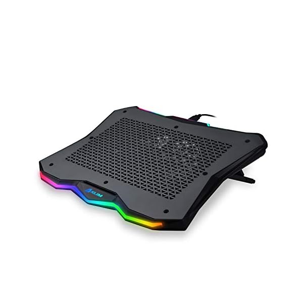 KLIM-Rainbow-Laptop-Cooling-Stand-with-RGB-backlighting-11-19-Gaming-Laptop-Cooling-Pad-For-Desk-USB-Powered-Fan-with-metal-grid-Stable-And-Silent-Compatible-Mac-And-PS4-NEW-2021 KLIM Rainbow + Laptop Cooling Stand with RGB backlighting + 11" - 19" + Gaming Laptop Cooling Pad For Desk + USB Powered Fan with metal grid + Stable And Silent + Compatible Mac And PS4 + NEW 2022