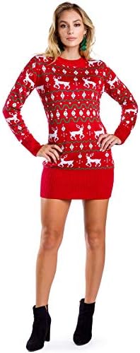 red sweater dress for christmas