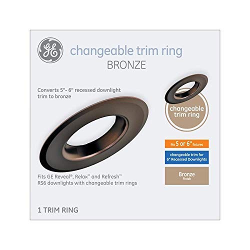 GEBronze Baffle Recessed Light Trim (Fits Housing Diameter: 6-in)