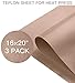 3 Pack Teflon Sheet for Heat Press Transfer Sheet Non Stick PTFE About 16 x 20