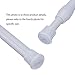 Hotop 3 Pack Cupboard Bars Tensions Rod Spring Curtain Rod, Adjustable Width (15.7-27.6 Inches, White)