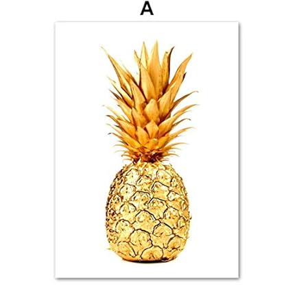Rosa Ananas Bunte Tropische Pflanzen Wandkunst Leinwand Malerei Nordic Poster Und Drucke Wandbilder Für Wohnzimmer Dekor