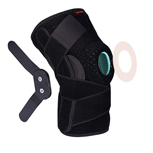 Thx4COPPER Hinged Knee Brace - Adjustable Open Patella with Straps & Side Stabilizers - Compression Support for Protection&Pain Relief - Trauma, ACL, LCL, MCL, Tears, Arthritis,Tendon, Injuries