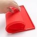 Hangnuo Silicone Non Stick Swiss Roll & Roulade Baking Sheet 12.4X10.6X0.35 Inches Red