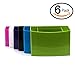 Emraw Magnetic Locker Storage Box Educational Accessories Holder Assorted Organizer – Colors Included: Green, Yellow, Pink, Orange, Blue & Purple (6-Pack)