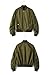 Miya Classic Flight Jacket Short Bomber Jacket Women Coat,Small,Green
