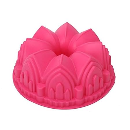 Anqeeso Molde de silicona para tartas, corona grande, moldes para ...