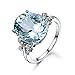 Yuren Fashion Women Rhinestone Butterfly Ring Natural Stone Topaz Ring Crystal Butterfly Engagement Ring Gemstone Sapphire Rhinestone Ring for Women Wedding Party Jewelry Size 6-10 (US Code 10)