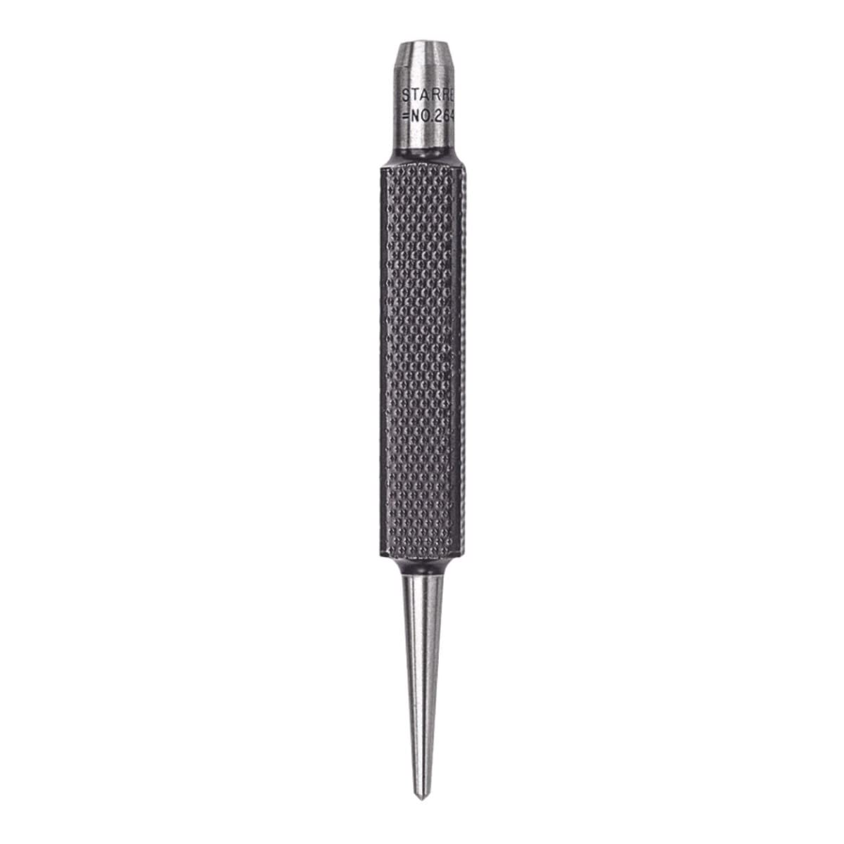 Starrett 264B Centre Punch With Square Shank, 3-1/2" Length, 5/64" Tapered Point Diameter, 3/8" Square Thickness