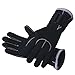 DIVE & SAIL Wetsuits Premium 3mm Neoprene Gloves, Black, Large